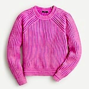 J. Crew Garment-washed crewneck sweater NWT M